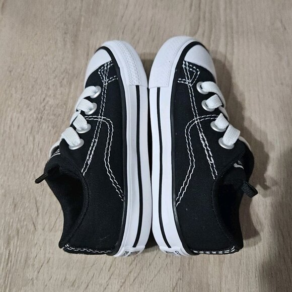 Converse All Star Infant Size 6 Black Low Top Canvas Sneakers Athletic Shoes - Picture 5 of 7